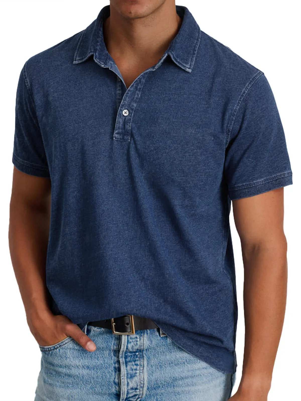 Koszulka polo z kołnierzykiem